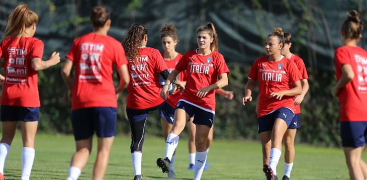Azzurrine in partenza per l’Olanda, sabato la prima amichevole della stagione