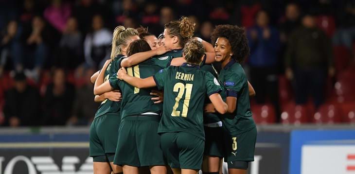 Goleada azzurra a Benevento, 6-0 alla Georgia e 5ª vittoria consecutiva nelle qualificazioni europee