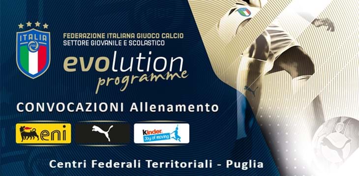 CFT Puglia: elenco convocati staff e giovani atleti per lunedì 15 febbraio 2021