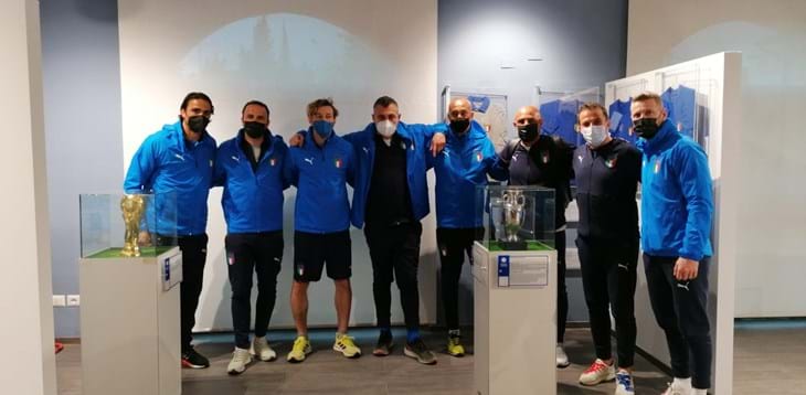 Del Piero, Vieri e gli studenti del corso UEFA B/A al Museo del Calcio