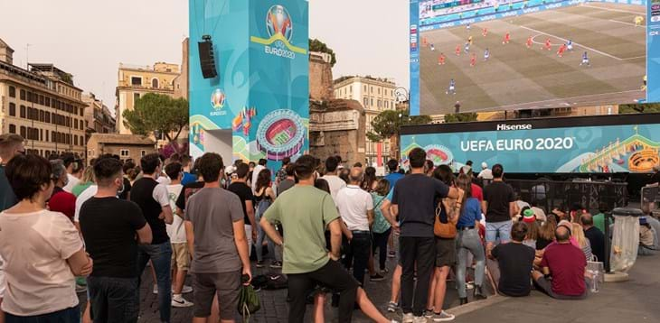 Italia-Austria da vivere a Roma: confermato anche il maxischermo di Via dei Fori Imperiali