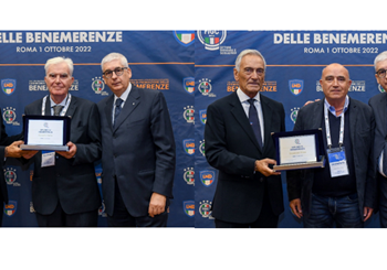 Le Benemerenze ai club e ai dirigenti impegnati nel calcio di base