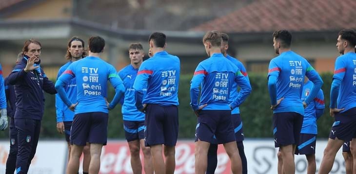 Training camp for players of Senior Team interest kicks off: first group at work in Coverciano