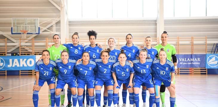 Le Azzurre vengono fermate dalla Croazia: è 4-4 nella seconda giornata della Futsal Week
