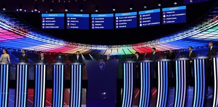 EURO 2024 draw: Azzurri in Group B with Spain, Albania and Croatia