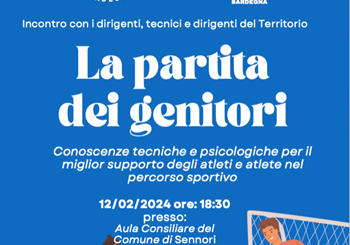 La partita dei genitori, nuovo incontro lunedì 12 a Sennori