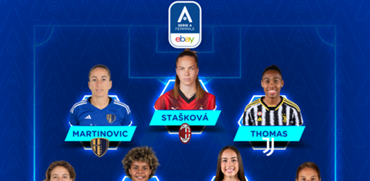 Serie A Femminile eBay 2023/24: la Top 11 della 18ª giornata