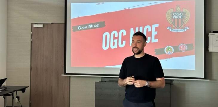 Gli allievi del Master UEFA Pro a Nizza per uno stage di tre giorni. Farioli: “Davvero felice che siate qui”
