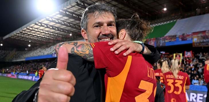 Roma-Fiorentina, ascolti da record per la