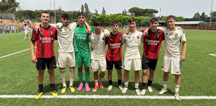Under 17 Serie A e B, prova di forza dei campioni in carica della Roma: 5-1 al Milan nell'andata dei quarti