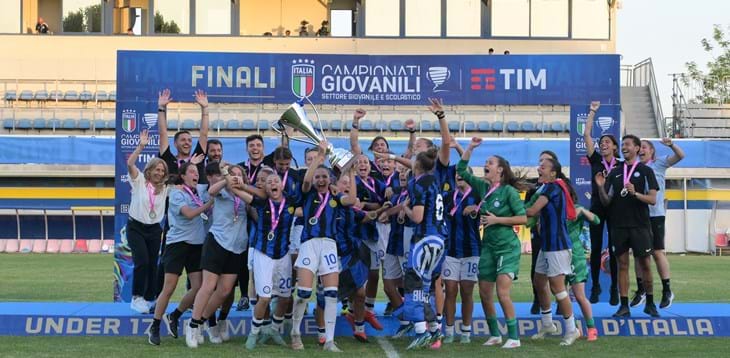 Under 17 femminile, l’Inter è campione d’Italia! Le nerazzurre ribaltano la Juventus nei supplementari
