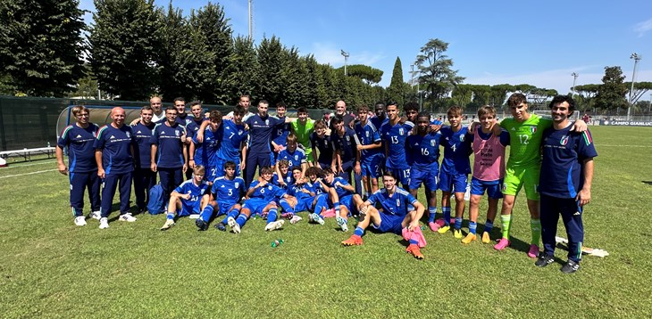 The Azzurrini bag a big 5-0 win over England