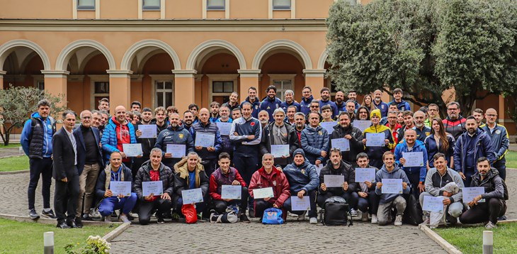 Concluso al Pontificio Seminario Romano Maggiore il corso per istruttori Grassroots Livello E per gli operatori sportivi delle parrocchie di Roma