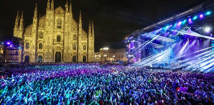 'Radio Italia Live - Il Concerto' venerdì in Piazza Duomo a Milano: prima dello show il videomessaggio dei Ct Spalletti e Soncin