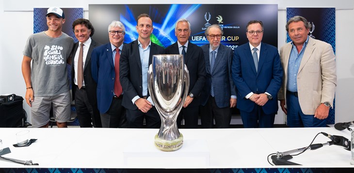 Udine è pronta per la UEFA Super Cup: presentata allo Stadio Friuli la sfida del 13 agosto tra PSG e Tottenham. Gravina: