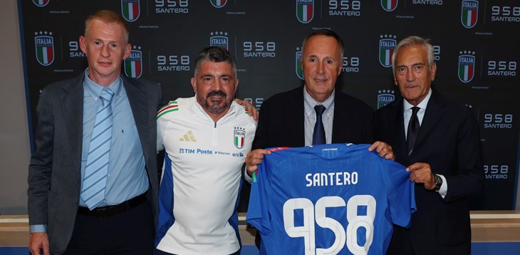 Il Gruppo 958 Santero nuovo Premium Partner delle Nazionali italiane di calcio