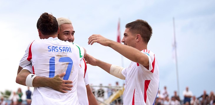 EBSL, Italia in finale a Viareggio: travolta l'Ucraina 4-1 in semifinale. Del Duca: