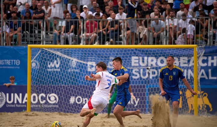 EBSL, show azzurro a Viareggio: 4-1 all’Ucraina e finale conquistata