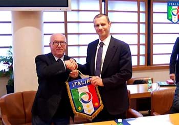 Ceferin ospite della FIGC a Roma