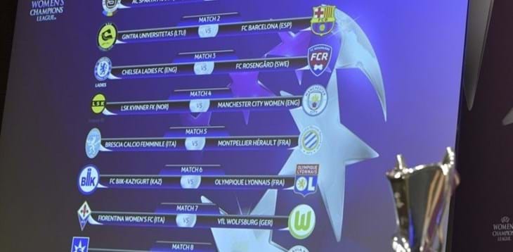 Women’s Champions League: agli ottavi Fiorentina-Wolfsburg e Brescia-Montpellier