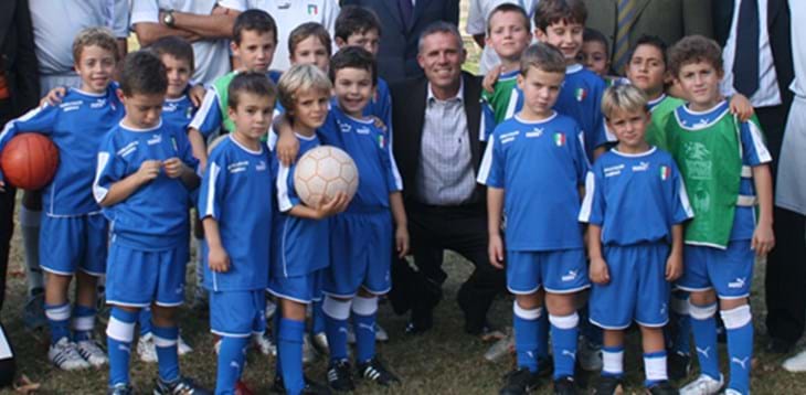 Piet Hubers, membro dell'UEFA Grassroots Panel in visita a Roma per un incontro sul calcio di base