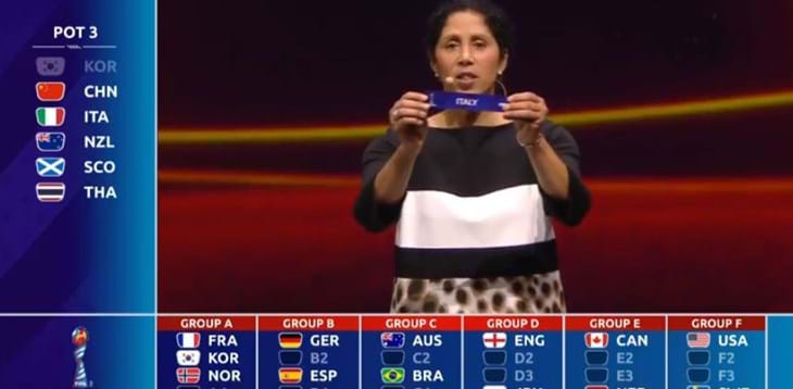 Mondiali 2019: Italia sorteggiata nel gruppo C con Australia, Brasile e Giamaica
