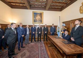 Gravina ricevuto a Palazzo Pubblico dai Capi di Stato della Repubblica di San Marino